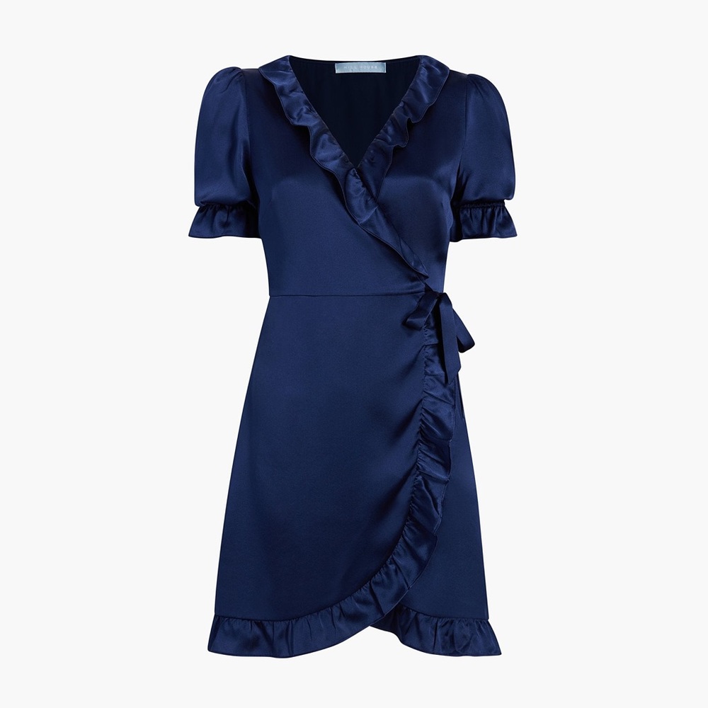 Hill house silk wrap dress